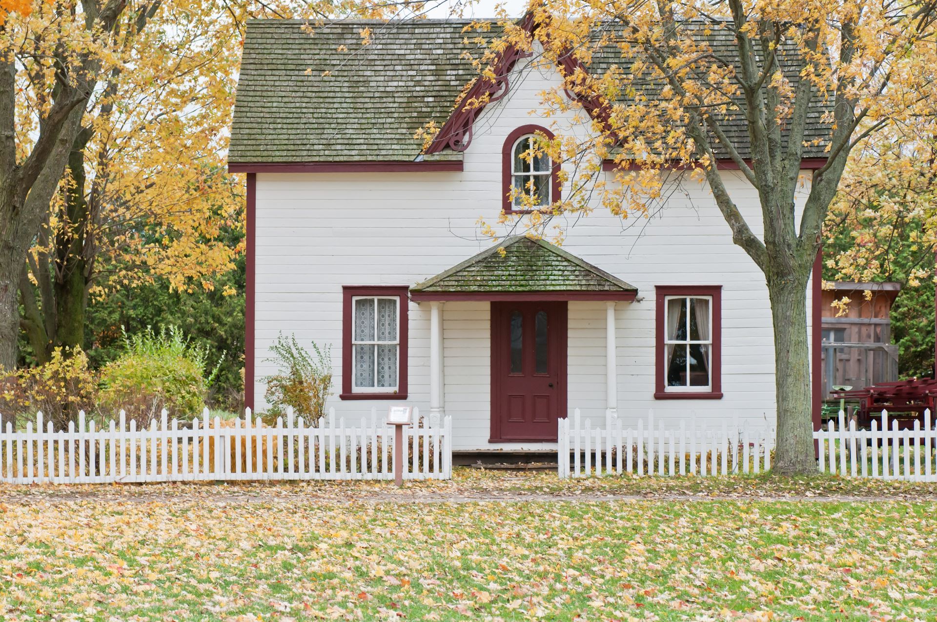 a large lawn in front of a house